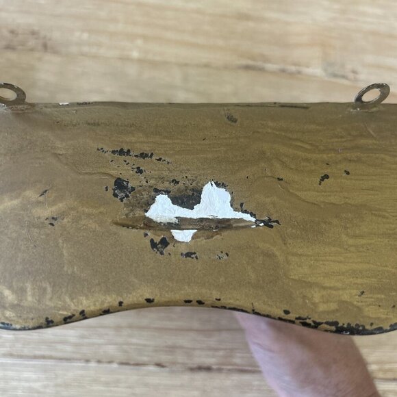 Pair of VTG Hollywood Regency Wall Shelves Plaster Chalkware Acanthus Leaf Gold - Picture 4 of 5